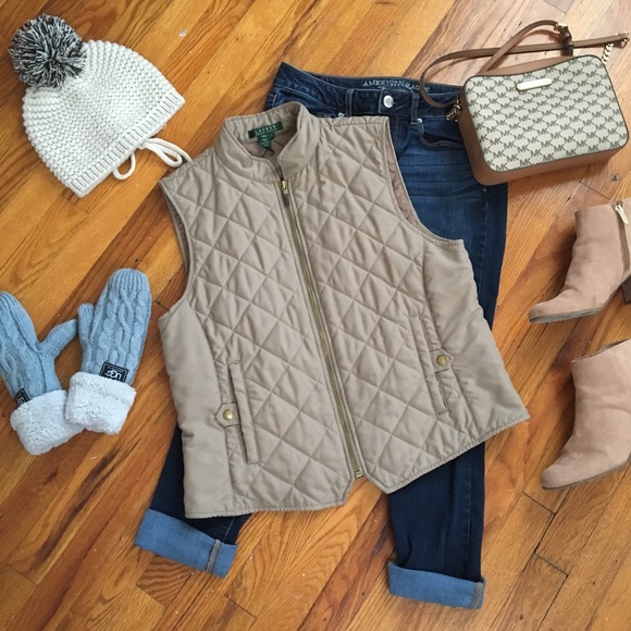 Ralph Lauren Jackets & Blazers - Tan Ralph Lauren Vest